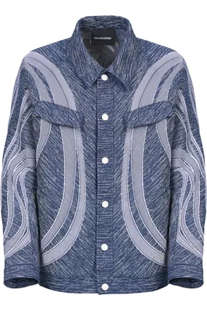 Takaturna Homme, Vestes, Bleu, Taille: S Veste en Denim Élégante Ss24