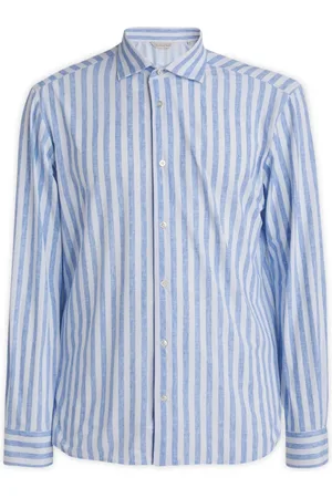 Brian Dales Homme, Chemises, Bleu, Taille: L Chemises Casual Élégantes pour Hommes