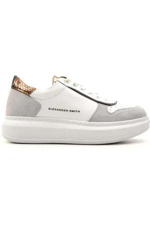 Alexander Smith Femme, Chaussures, Blanc, Taille: 36 EU Baskets Blanc/Bronze pour Tenue Décontractée
