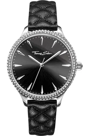 Thomas Sabo Femme, Accessoires, Noir, Taille: ONE Size Montre pour Femme Rebel at Heart