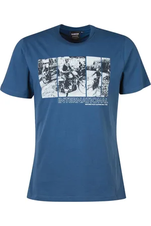 Barbour Homme, Tops, Bleu, Taille: XL T-shirt Vintage à Imprimé Graphique