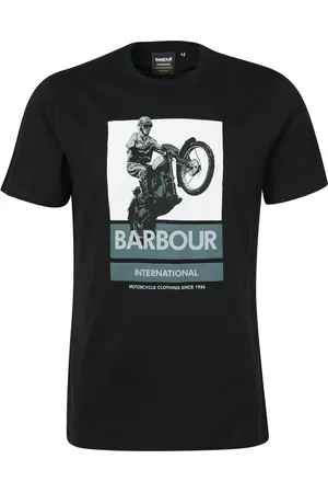 Barbour Homme, Tops, Noir, Taille: 2XL T-shirt Vintage à Imprimé Graphique