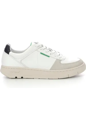 Kickers Homme, Chaussures, Blanc, Taille: 43 EU Baskets Basses en Cuir Kick Allow