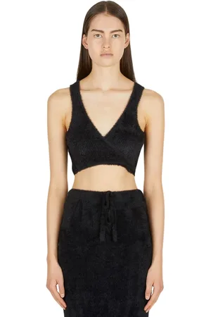ESTER MANAS Femme, Tops, Noir, Taille: ONE Size Fluffy Crop Top