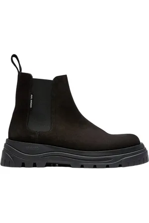 Axel Arigato Homme, Chaussures, Brun, Taille: 46 EU Chelsea Boot en Daim Semelle Élevée