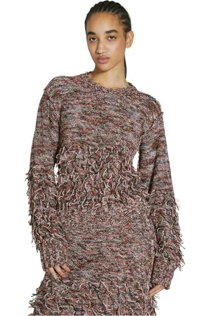 Durazzi Milano Femme, Pulls, Multicolore, Taille: 40 FR Pull à Boucles avec Fils Lâches