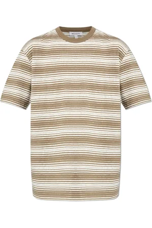 Norse projects Homme, Tops, Brun, Taille: S T-shirt `Johannes`