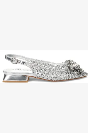 Alma en Pena Femme, Chaussures, Gris, Taille: 36 EU Ballerines Argent pour l