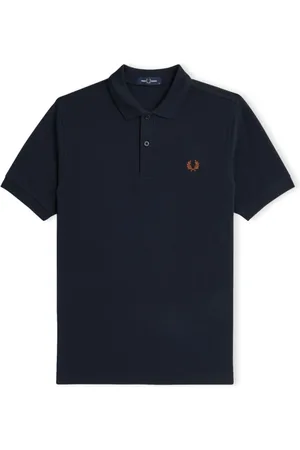 Fred Perry Homme, Tops, Bleu, Taille: M Polo en Coton Coupe Classique