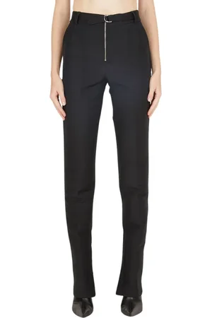 Capasa Milano Femme, Pantalons, Noir, Taille: 40 FR Pantalon Militaire en Laine Moderne