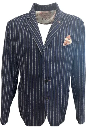 BOB der Bär Homme, Vestes, Multicolore, Taille: 3XL Élégant Blazer à Rayures de Tennis
