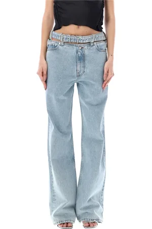 Y / PROJECT Femme, Jeans, Bleu, Taille: W29 Jean Ceinturé