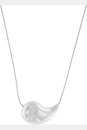 Dansk Copenhagen Femme, Accessoires, Gris, Taille: ONE Size Collier Paisley Imperméable Plaqué Argent