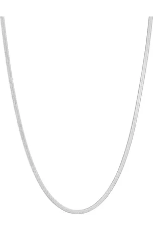 Dansk Copenhagen Femme, Accessoires, Gris, Taille: ONE Size Collier Chaîne Serpent Argenté