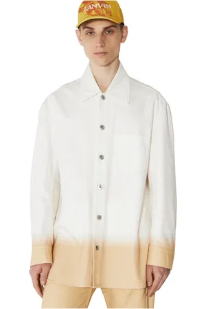Lanvin Homme, Chemises, Multicolore, Taille: L Chemise en coton à effet dégradé