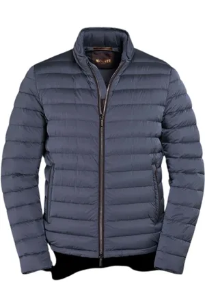 MOORER Homme, Vestes, Bleu, Taille: M Bomber iridescent avec duvet d