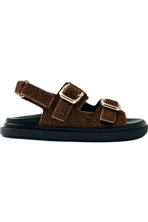 ALOHAS Femme, Chaussures, Brun, Taille: 42 EU Sandales en Cuir Tan Doux