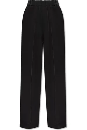 Jil Sander Femme, Pantalons, Noir, Taille: 40 FR Pantalon Plissé