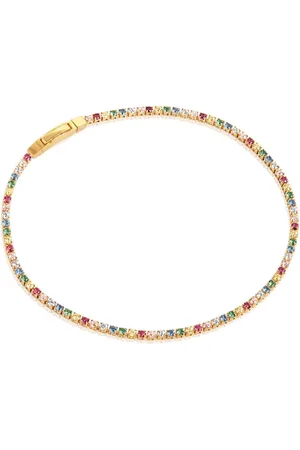 Sif Jakobs Femme, Accessoires, Jaune, Taille: L Bracelet Coloré en Argent Sterling avec Zircons