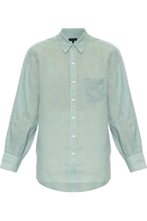 RAG&BONE Femme, Blouses et Chemises, Bleu, Taille: 42 FR Chemise en lin Maxine