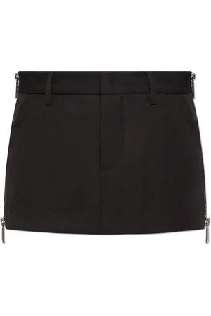 Dsquared2 Femme, Jupes, Noir, Taille: 36 FR Jupe avec fermetures éclair décoratives