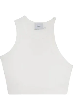 Halfboy Femme, Tops, Blanc, Taille: 38 FR Débardeur Blanc Crop