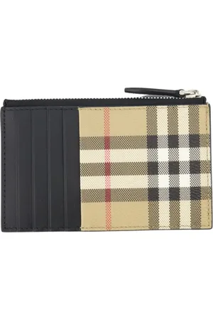 Burberry Homme, Accessoires, Multicolore, Taille: ONE Size Porte-cartes à Carreaux Portefeuille