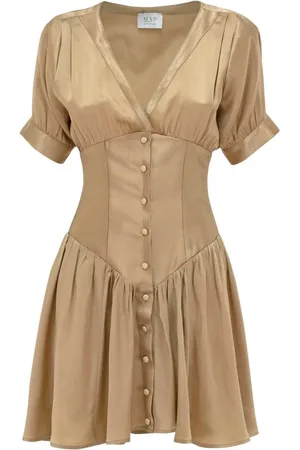 MVP Wardrobe Femme, Robes, Brun, Taille: 38 FR Vence Mini Dress