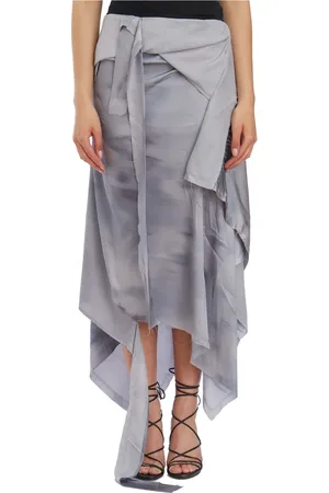 OTTOLINGER Femme, Jupes, Gris, Taille: 38 FR Jupe Déstructurée en Satin