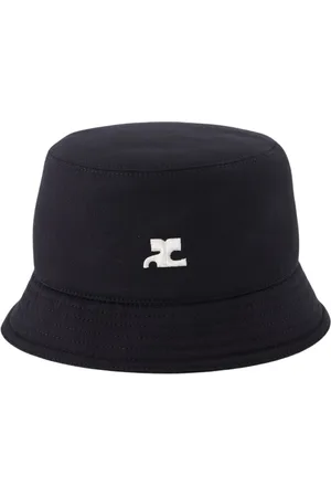 Courrèges Homme, Accessoires, Noir, Taille: S Casquette Classique en Coton Brodé