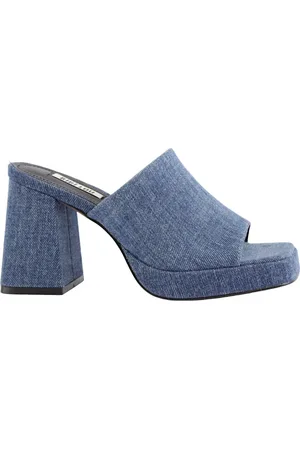 Bibi Lou Femme, Chaussures, Bleu, Taille: 36 EU Sandales Ciabatta Jeans Bleu