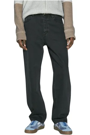 Eytys Homme, Jeans, Noir, Taille: W32 Jean Brodé Logo Taille Mi-Haute