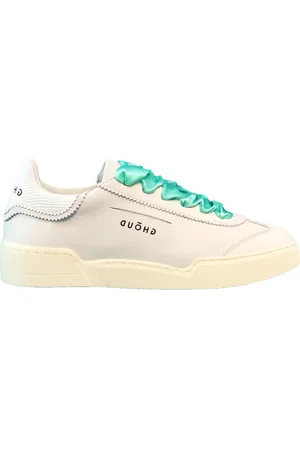 Ghoud Femme, Chaussures, Multicolore, Taille: 40 EU Baskets Basse en Cuir avec Lacets en Satin