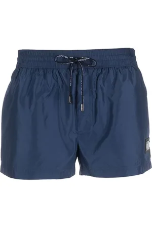 Dolce & Gabbana Homme, Maillots de bain, Bleu, Taille: 3XL Shorts de bain avec logo