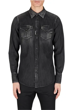 Dsquared2 Homme, Vestes, Noir, Taille: M Chemise Western Classique