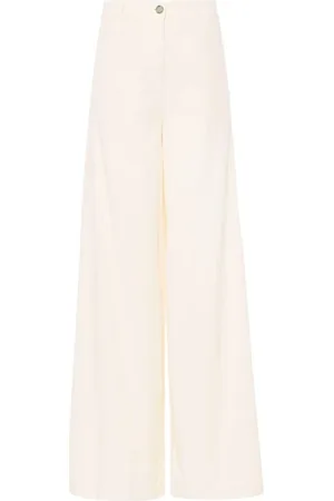 Pinko Femme, Pantalons, , Taille: 38 FR Pantalon Fluide Ivoire