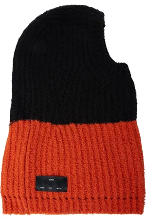 SONG FOR THE MUTE Homme, Accessoires, Multicolore, Taille: ONE Size Balaclava Tricoté Épais