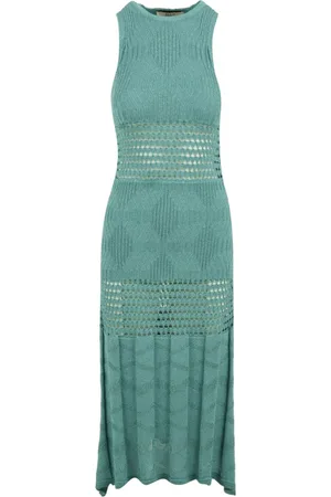 AKEP Femme, Robes, Bleu, Taille: 40 FR Robe Verte Modèle Vskd05053 V1