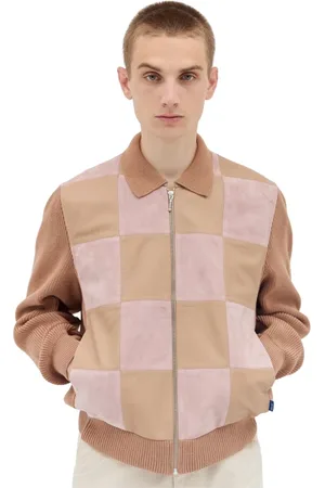 AWAKE NY Homme, Vestes, Brun, Taille: XL Veste à Carreaux à Zip