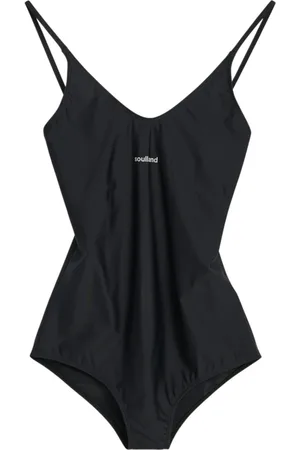 Soulland Femme, Maillots de bain, Noir, Taille: 40/42 FR Maillot de bain à bretelles ajustables en orange/noir