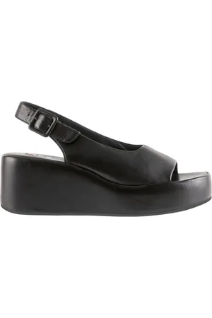 Högl Femme, Chaussures, Noir, Taille: 41 1/2 EU Sandales plates noires style Loulou