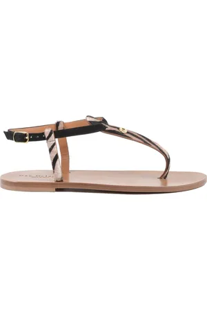 DEE OCLEPPO Femme, Chaussures, Multicolore, Taille: 36 EU Sandales en Cuir Imprimé Zèbre