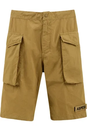 Aspesi Homme, Shorts, , Taille: L Shorts Bermuda en Lin avec Poches Cargo