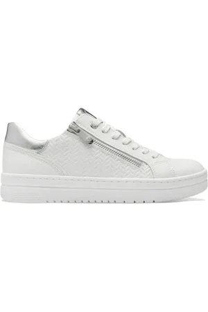 Marco Tozzi Femme, Chaussures, Blanc, Taille: 39 EU Baskets Blanches pour Femmes