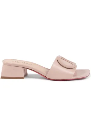 DEE OCLEPPO Femme, Chaussures, , Taille: 37 EU Logo Mule en Cuir Slider