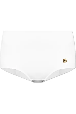 Dolce & Gabbana Femme, Maillots de bain, Blanc, Taille: 40 FR Bas de maillot de bain