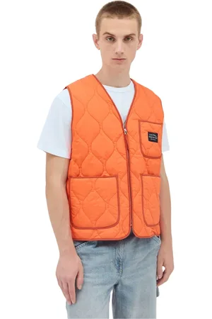 AWAKE NY Homme, Vestes, , Taille: M Gilet matelassé col en V avec patch logo