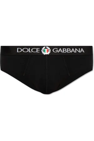 Dolce & Gabbana Homme, Sous-vêtements, Noir, Taille: 2XL Slip en coton