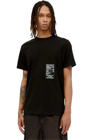 P.A.M Homme, Tops, Noir, Taille: S T-shirt avec impression graphique logo