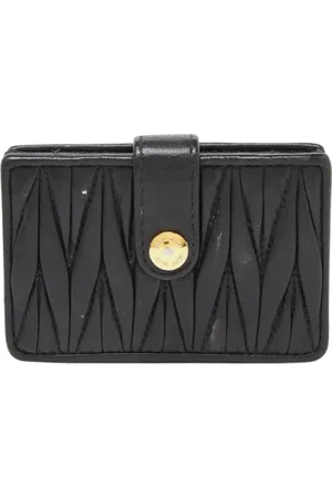 Miu Miu Femme, Pre-owned, Noir, Taille: ONE Size Pre-owned Cuir petite-maroquinerie